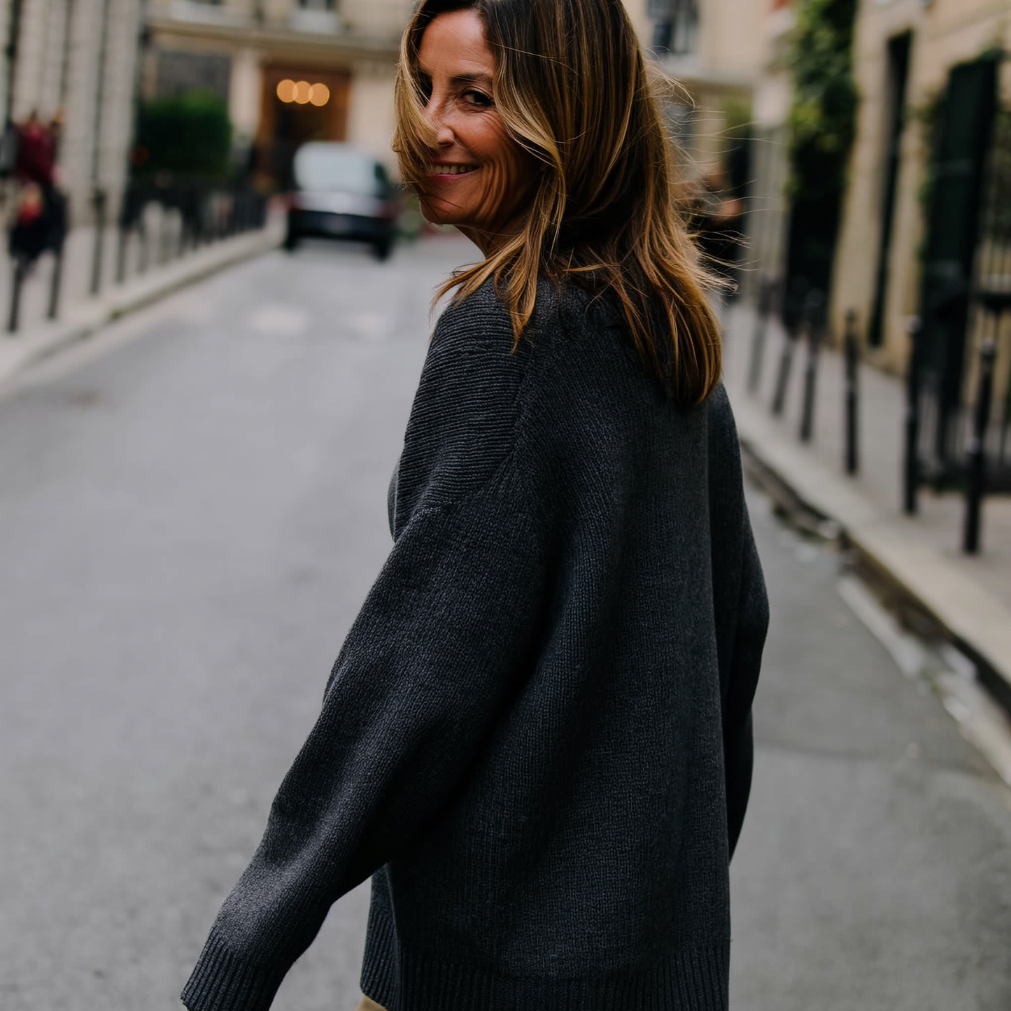 Suéter coreano de forro polar extragrande