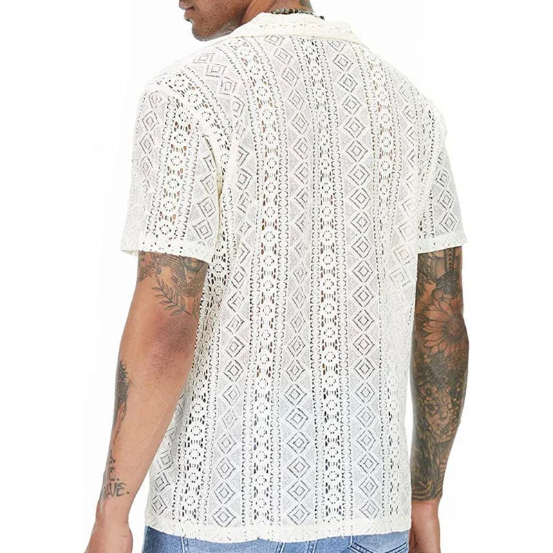 CAMISA DE ENCAJE HOMBRE VERANO SILAMODA™