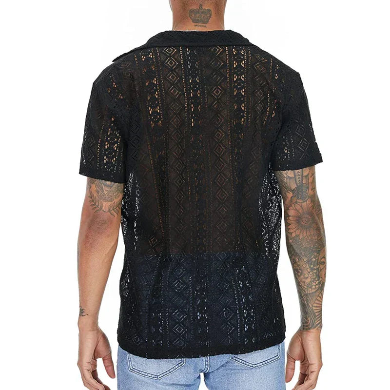 CAMISA DE ENCAJE HOMBRE VERANO SILAMODA™